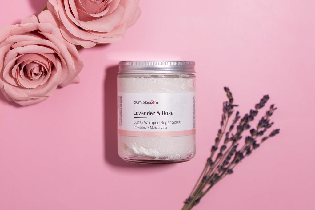 FLORAL COLLECTION Sudsy Whipped Sugar Scrub - Plum Blossom Apothecary