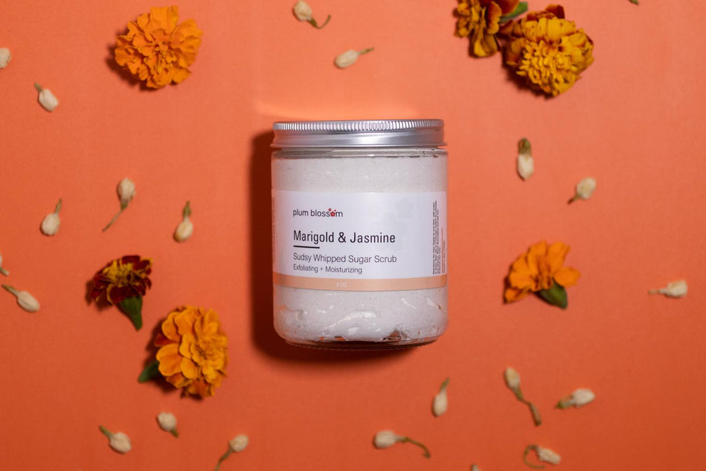 FLORAL COLLECTION Sudsy Whipped Sugar Scrub - Plum Blossom Apothecary