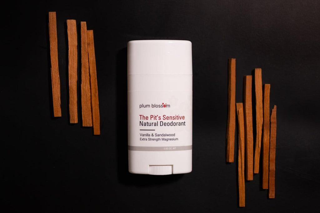 The Pit's Sensitive Skin Magnesium Deodorant - Vanilla Sandalwood - Plum Blossom Apothecary
